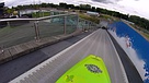 Rear view down the Olympic travelator